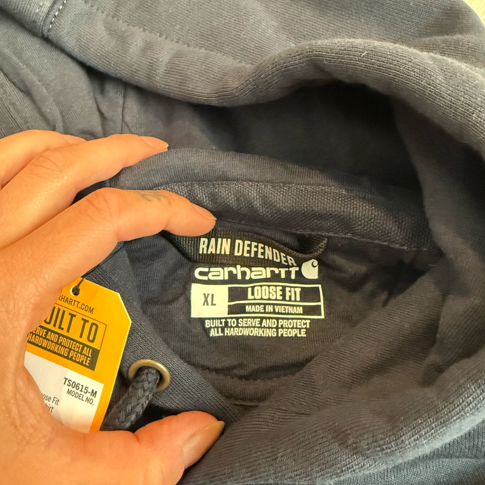 Carhartt Men’s Rain Defender Loose Fit Heavyweight Sweatshirt NWT - Picture 4 of 4